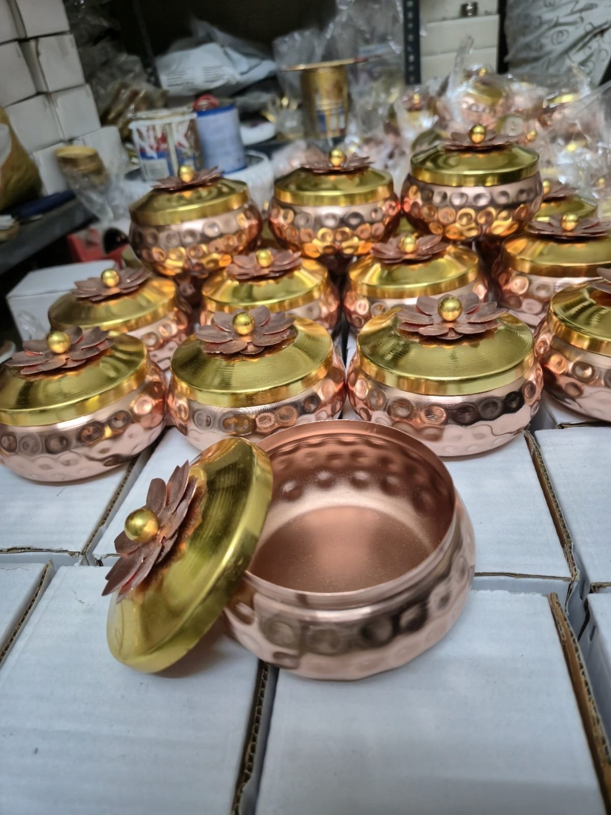 Copper plated pot pot 4.5 Inch - Image 2