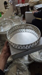 German silver 8 inch basket