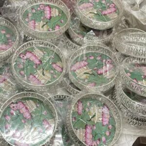 Pichwai German silver bakset 8 inch