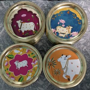 Pure brass pichwai plate (6inch)