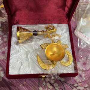 Peacock Bell with om Diya