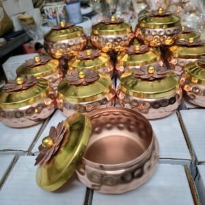 Copper plated pot pot 4.5 Inch (pack of 10 pcs)