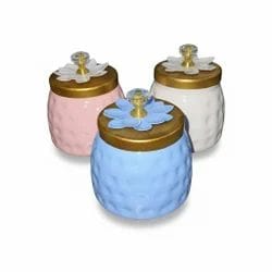 Diamond metal jars pack of 10 pcs
