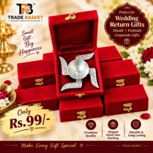 Germna silver Swastik Diya