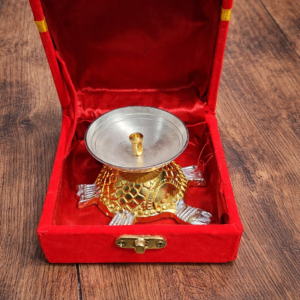 TORTOISE DIYA IN VALVET BOX