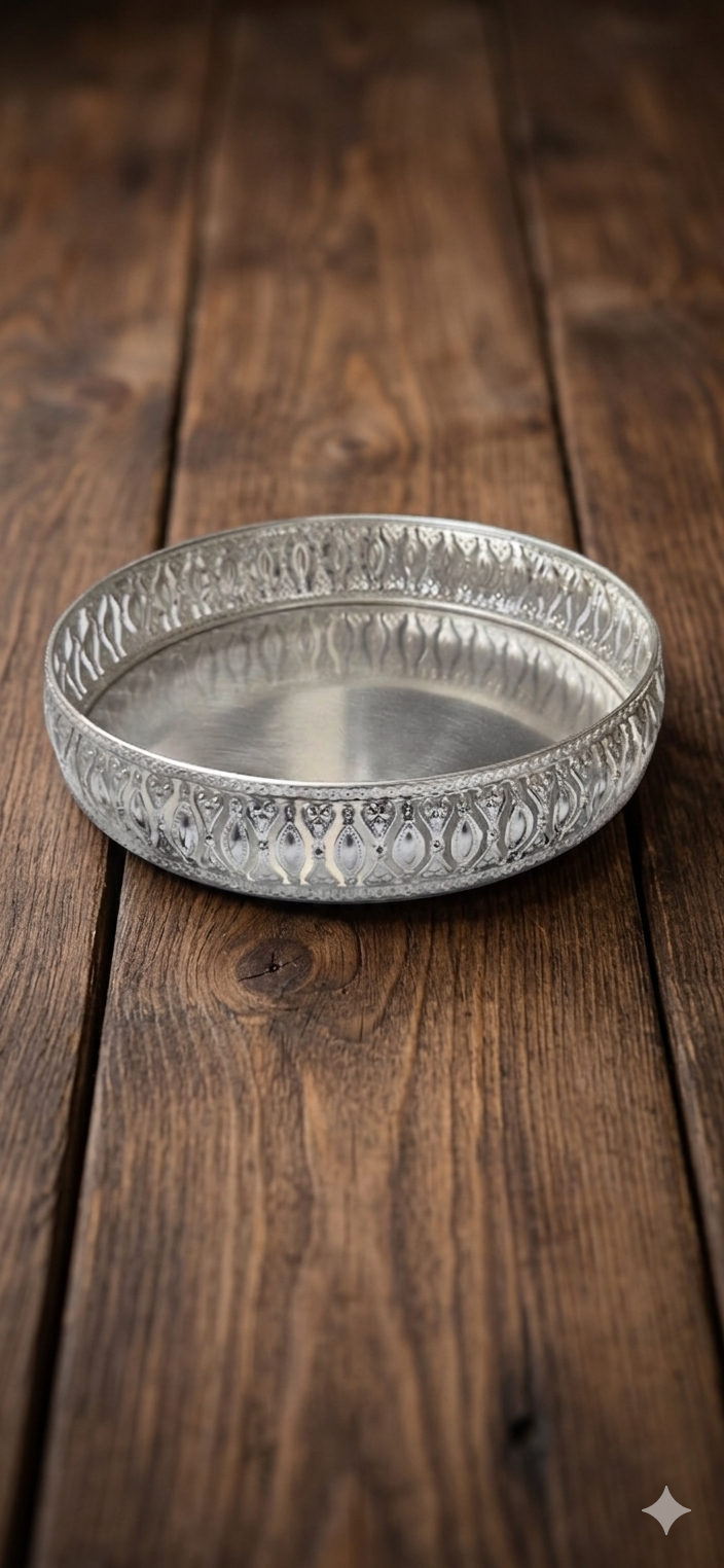 German silver Basket 8 inch - Image 2