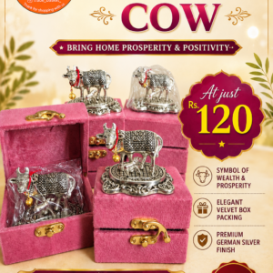 German Silver Kaamdhenu Cow