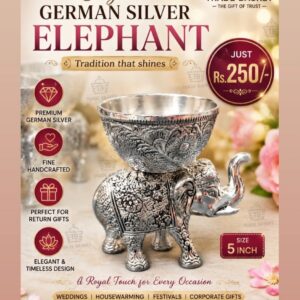 German Silver Elephant Bowl