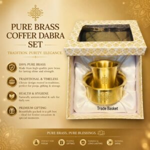 Brass Coffee Dabara set