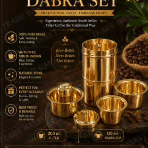 BRASS COFFER DABRA FILTER SET