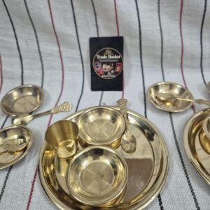 pure brass bhoog thali 6 inch