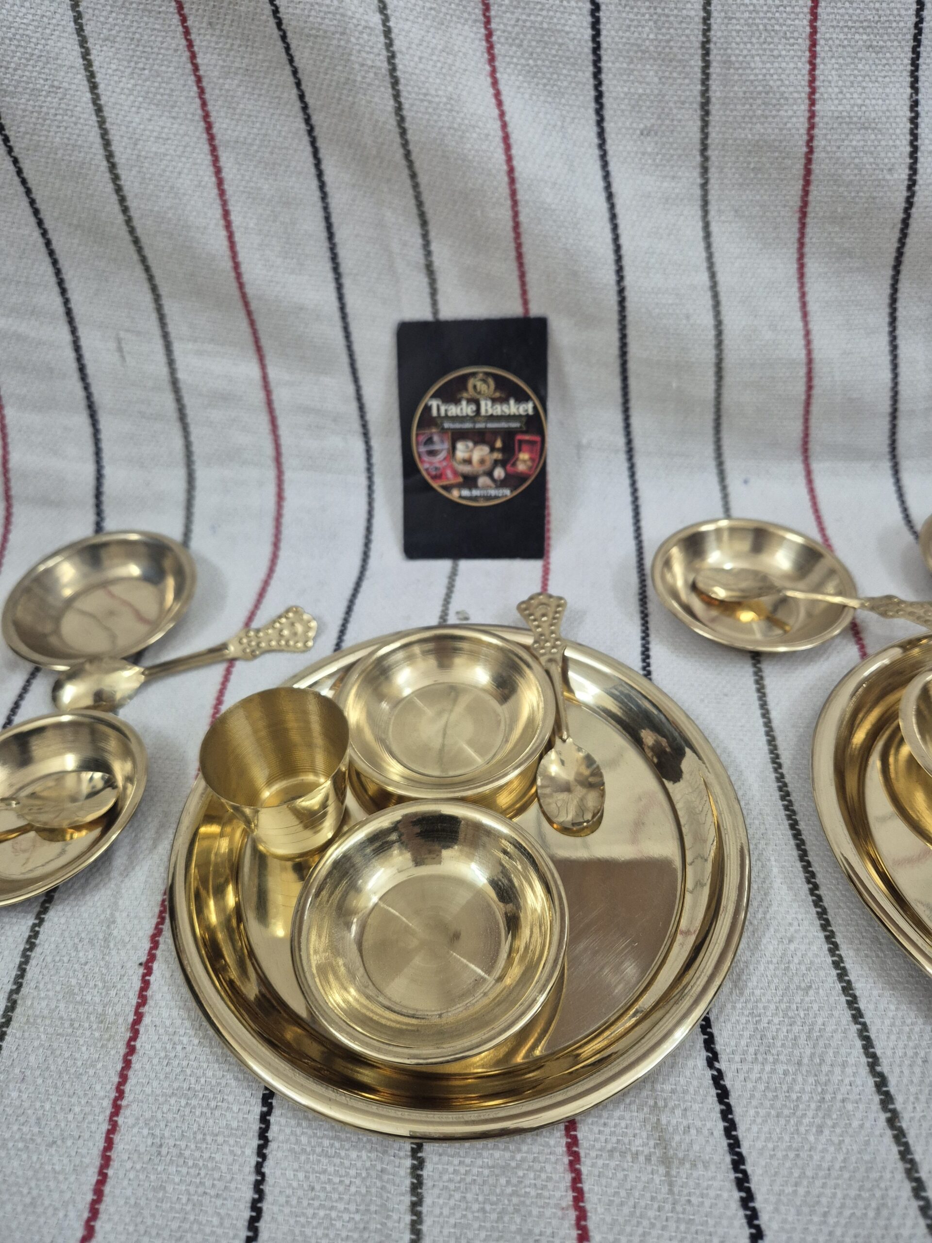 pure brass bhoog thali 6 inch