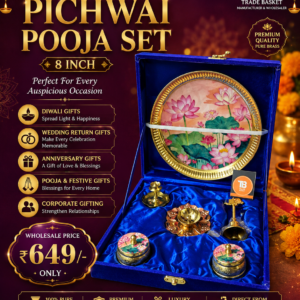 Pure brass pooja set