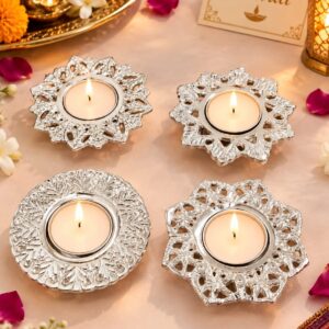 GERMAN SILVER TEALIGHT
(pack of 5 pcs)