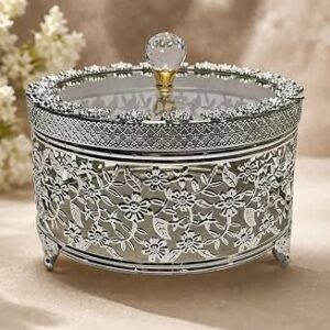 GERMAN SILVER DRYFRUIT BOX8 INCH